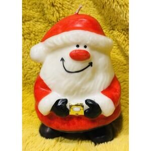 VTG Novelty Santa Claus Candle Christmas Holiday Decor Retro Festive Figurine